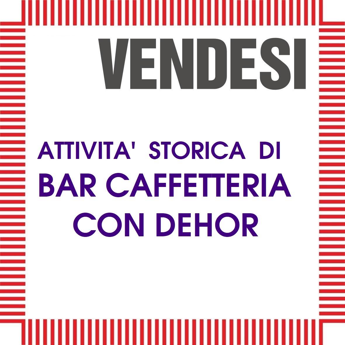 Cedesi attività di bar caffetteria ben avviata – posizione strategica con ampio dehor